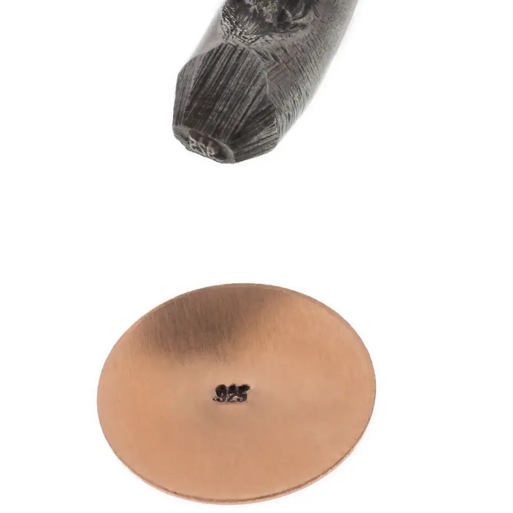 [55-302-2] RING STAMP BENT 1mm - 925